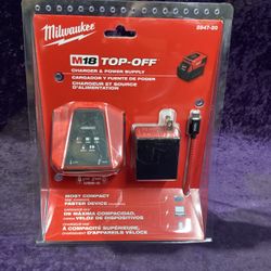 🧰🛠Milwaukee M18 TOP-OFF Charger & Power Supply-NEW!-(Tool-Only)-$95!🧰