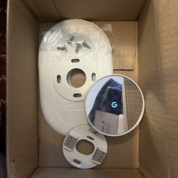 Google Nest Thermostat Mounting Base + Trim Plate (White) – Original Hardware