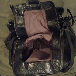 Kooba black leather perfect everyday bag 