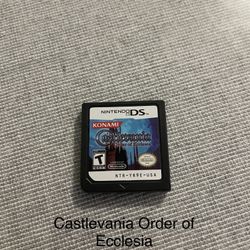 Castlevania order of ecclesia 3ds sale
