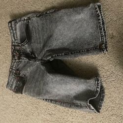 True Religion Grey And Red Jorts Size 12