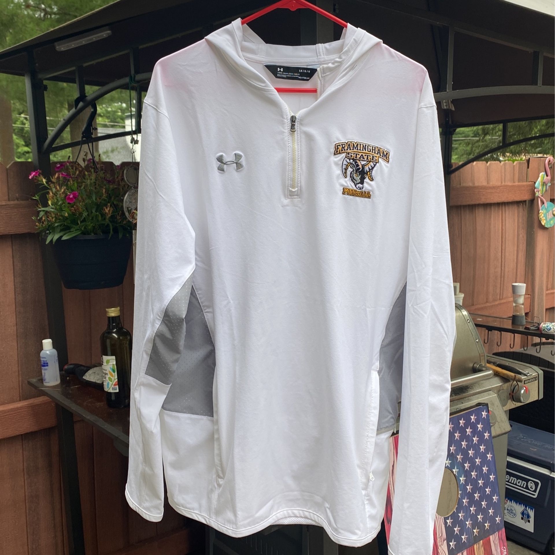 Under Armor Hoodie windshirt White Large