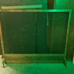 Antique Fireplace Screen