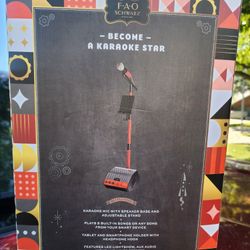 Karaoke Mic And Stand NEW 