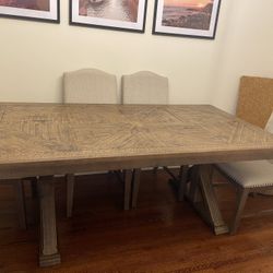 Ashleys furniture Dining table with 4 chairs and bench