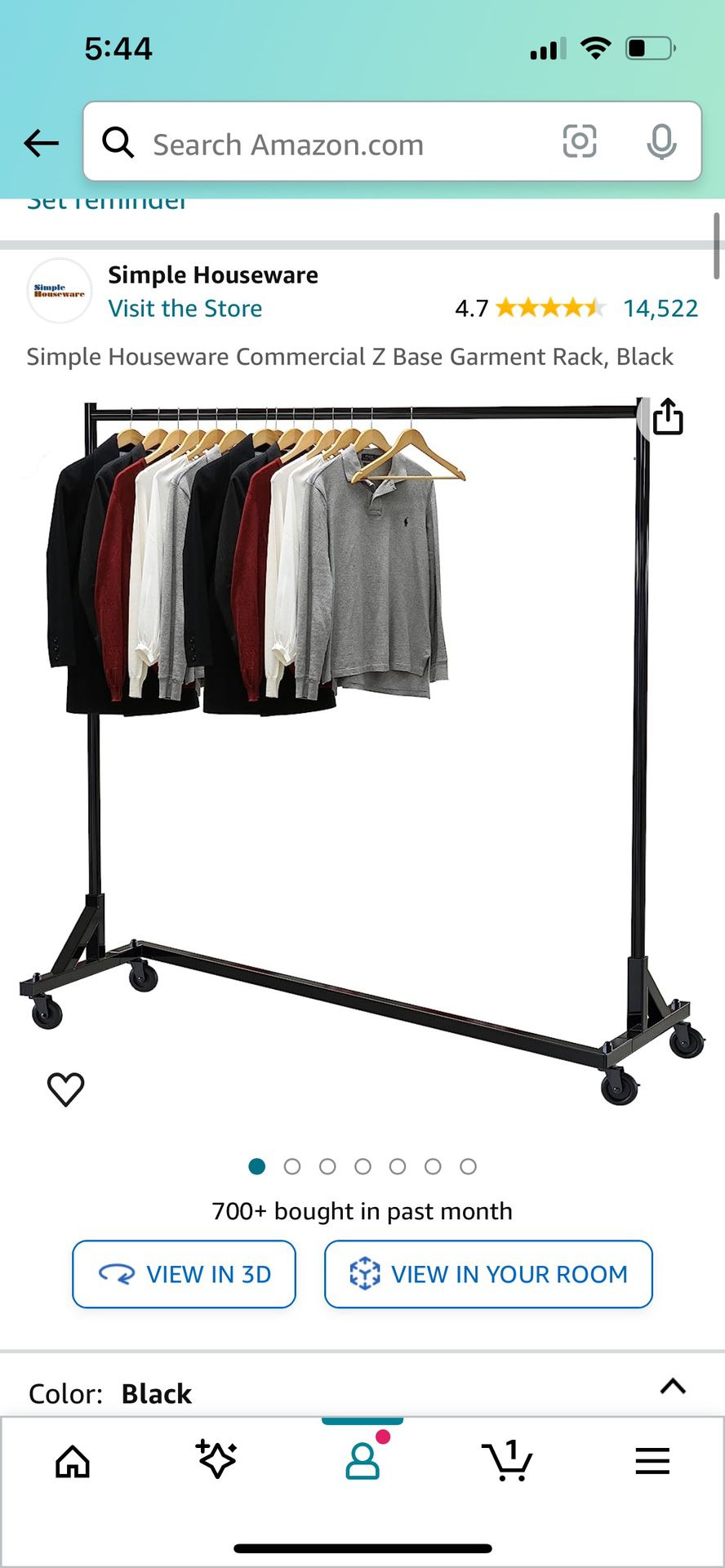 Clothing Rack With Clear Cover