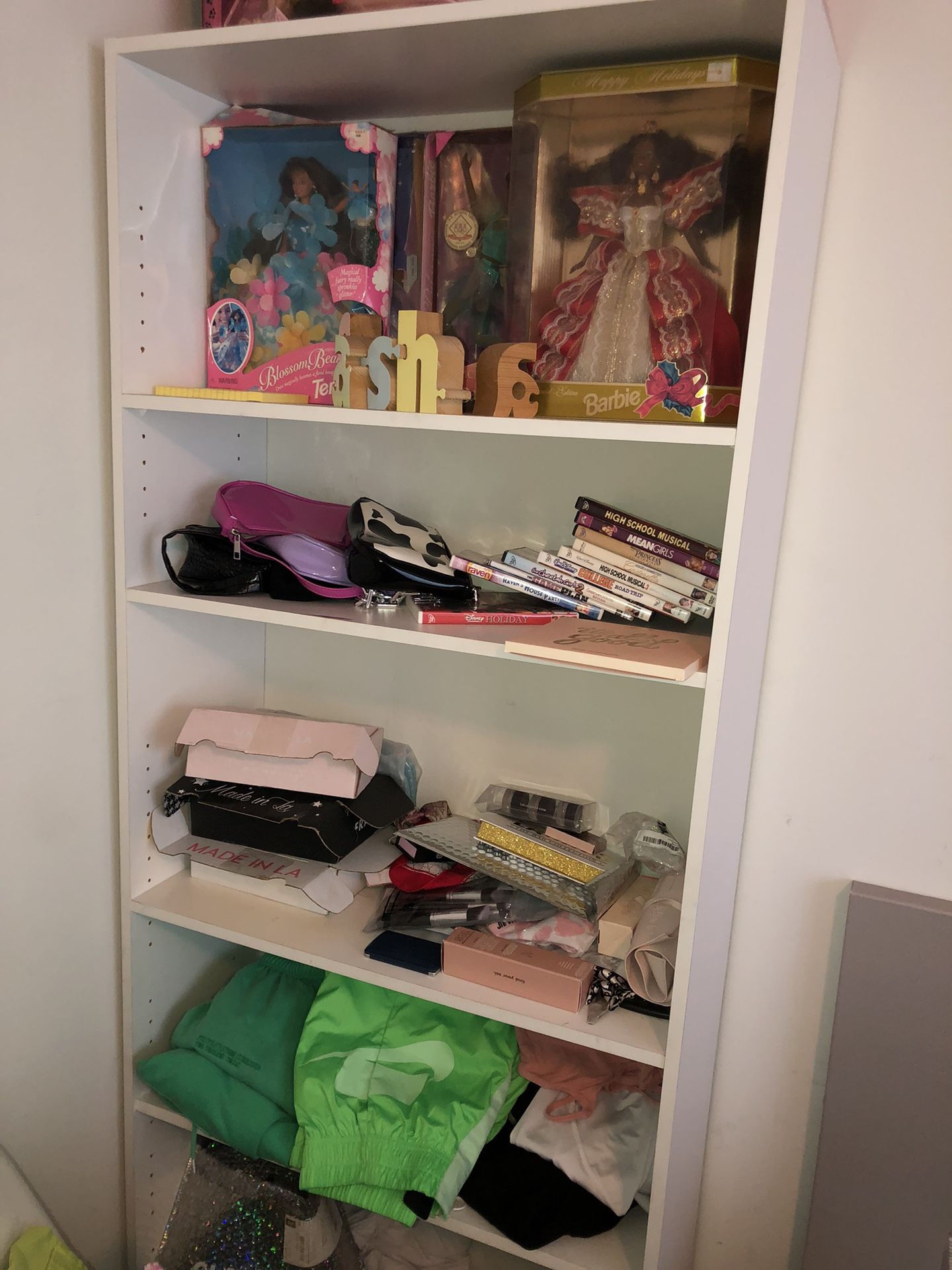 White 6ft Tall Bookcase