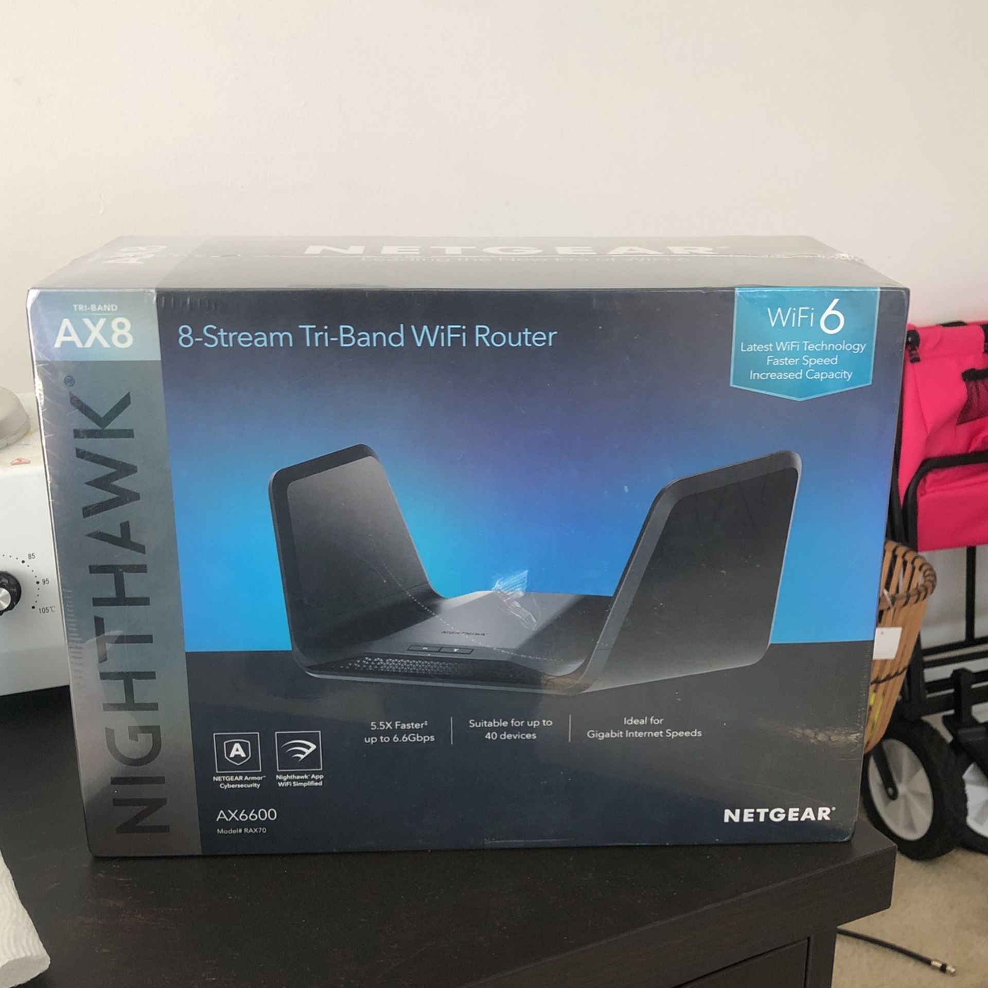 Netgear “Nighthawk AX6600 ” 8-Stream Tri-Band Wifi Router 