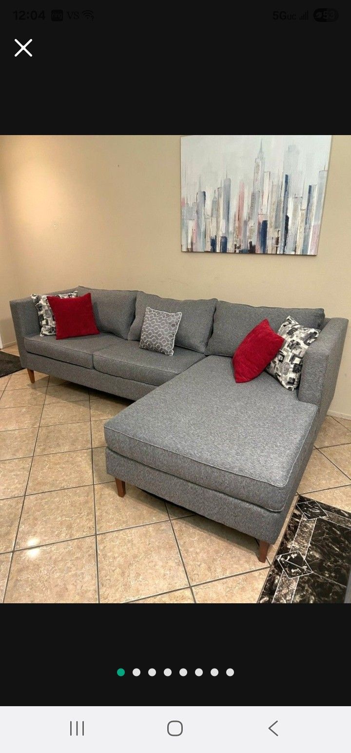 Beautiful Gray Sectional Couch From Living Spaces