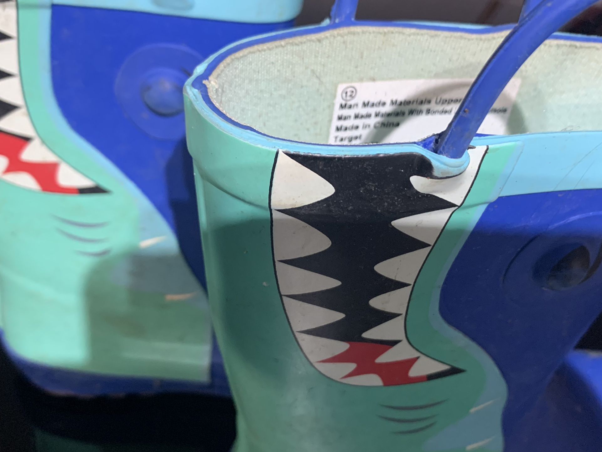 Target Shark Rain boots (size 12)