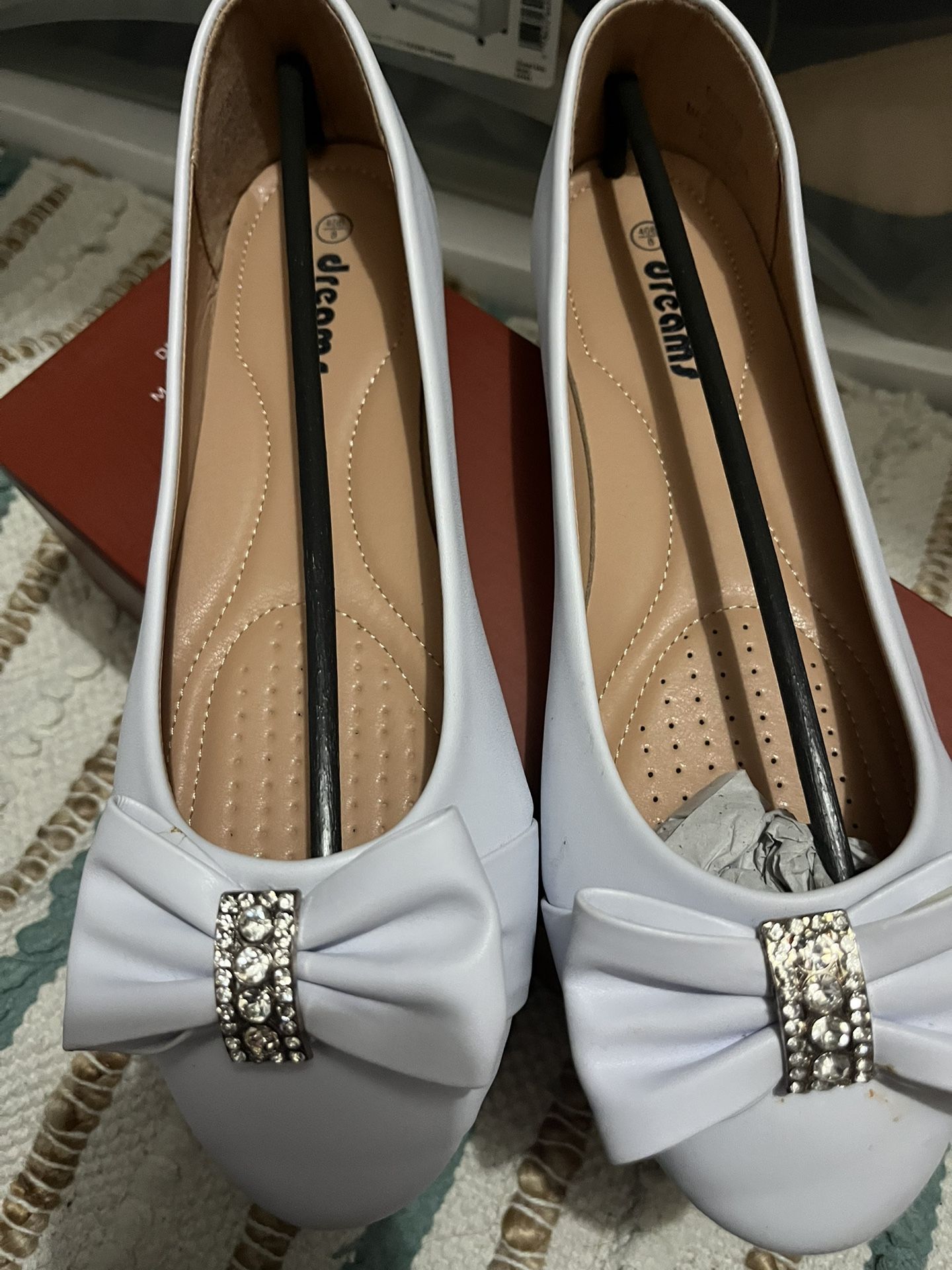 White Flat Shoes