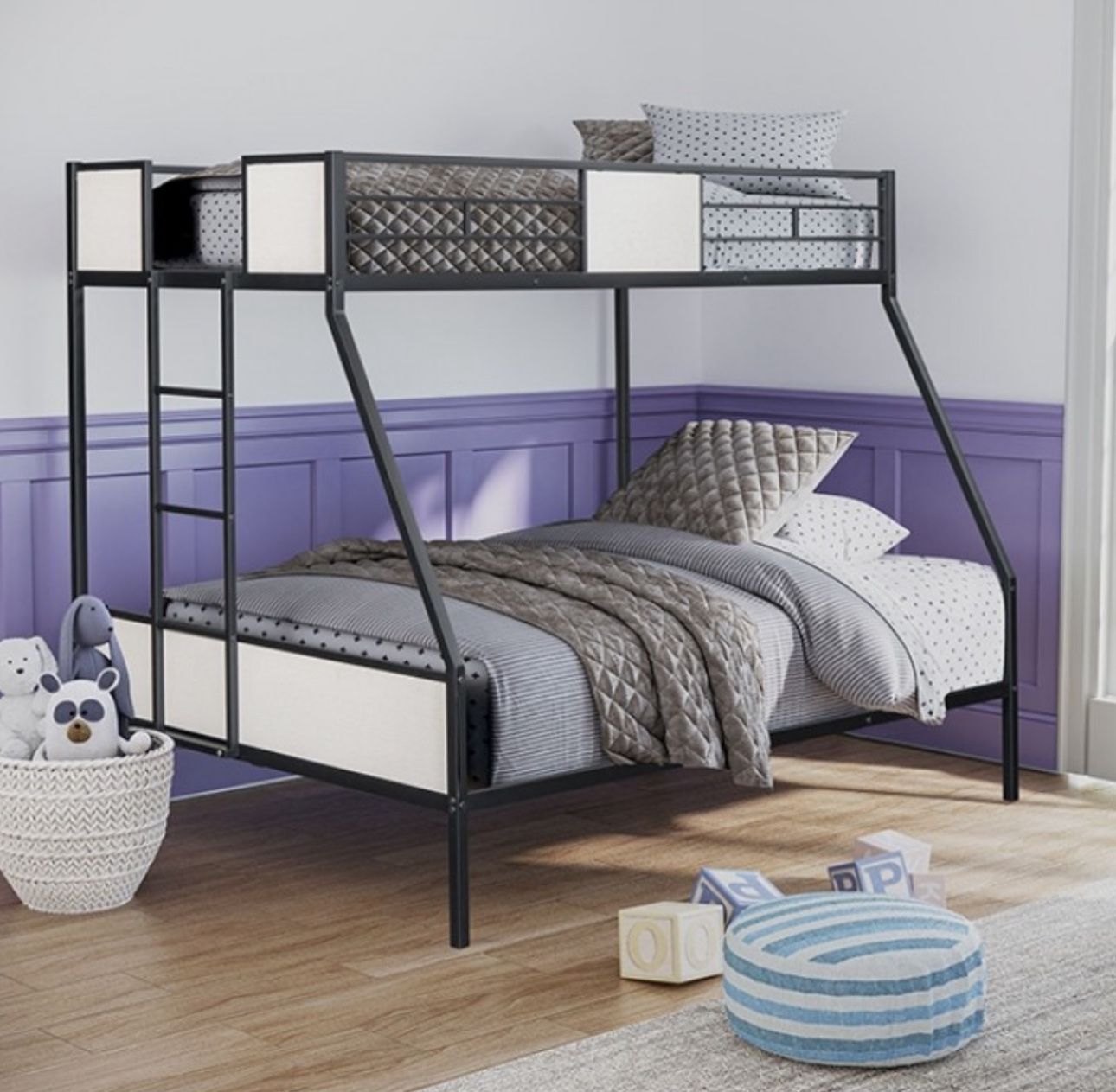 TWIN OVER FULL BUNK BED ( FREE DELIVERY )