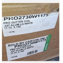 Amerimax Home Products PRO 11.75 in. x 150 ft. White Aluminum Gutter Coil