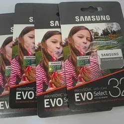 Samsung EVO Select 32GB microSDHC Memory Card Lot of 4 – New
