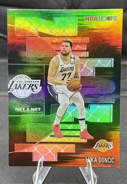 Luka Doncic 2025 Topps Hoops Net 2 Net Card