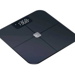 Wyze Smart Scale, Scale for Body Weight, Digital Bathroom Scale for Body Fat, BMI, and Heart Rate, Body Composition Analyzer with App, Batteries Inclu