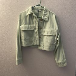Zara Oversized Crop Shirt Jacket Sz XS