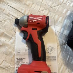 M18 18V Lithium-lon Brushless Cordless 1/4 in. Compact Impact
