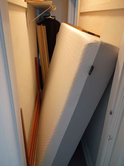 Queen Mattress (<1 year) + Bamboo Bed Frame & Headboard