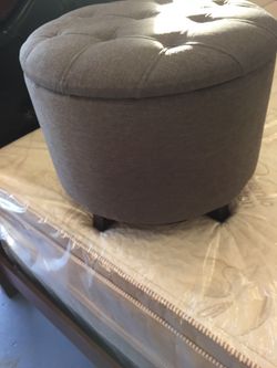 Grey ottomans with storage $60