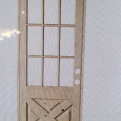 Brand New Door 42in * 92in Knotty Elder Left Hand In 