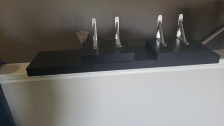 Black shelves