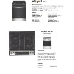 Whirlpool 30” Gas Slide-In Range — Convection + 5 Burners — Great Condition