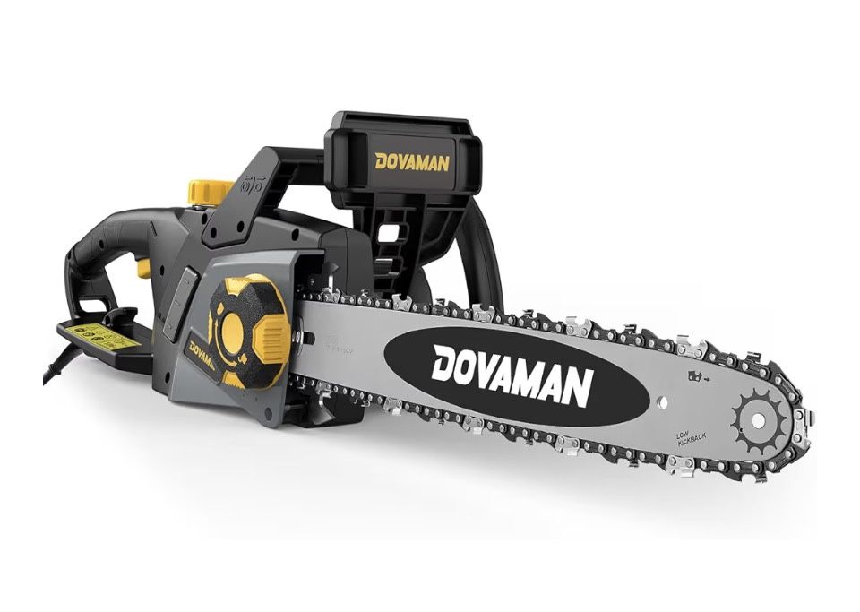 🪓 Dovaman DCS08A Electric Chainsaw – 18” / 15-Amp / Oregon Bar & Chain ⚡ Brand New in Box — Never Used! 💰 Price: $90 or best offer 💲 MSRP: $159.99 