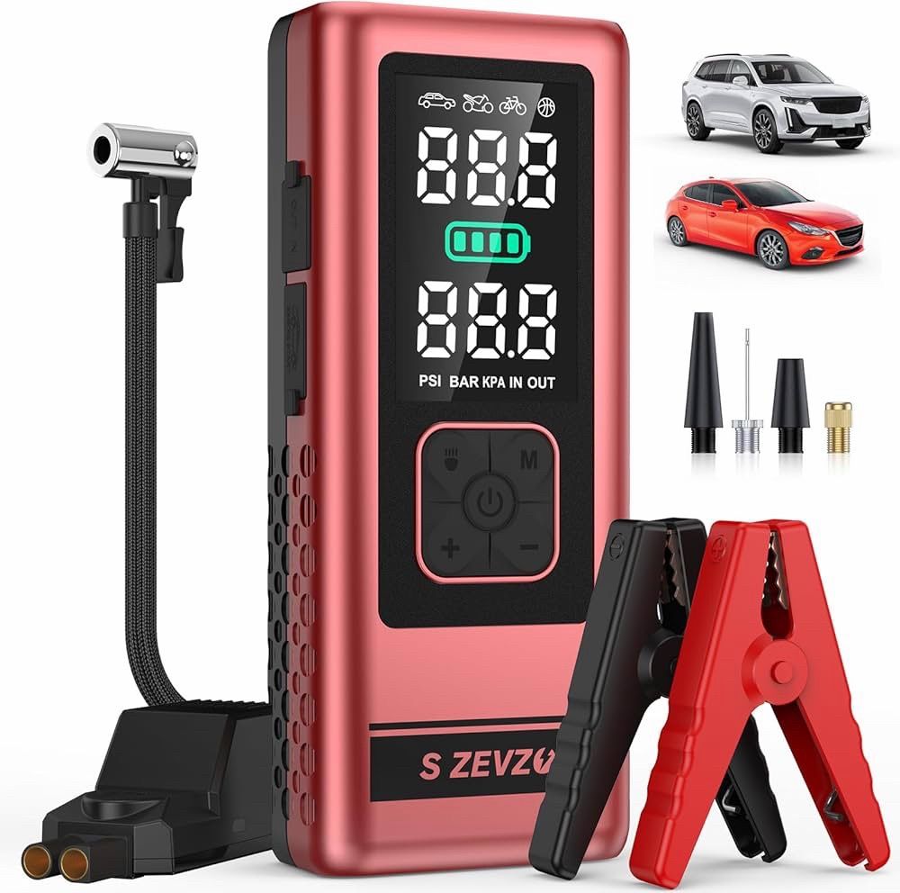 Brand New Car Battery Jump Starter with Air Compressor