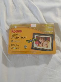 Kodak Ultima Photo Paper 4x6 Satin 100 Sheets