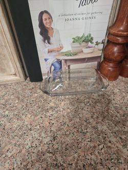 Glass butter dish