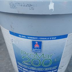5 gallons Interior Eggshells white  Paint
