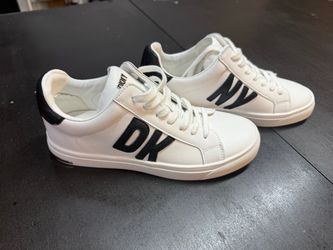DKNY White Abeni Court Low-Top Sneakers Women's Size 7M