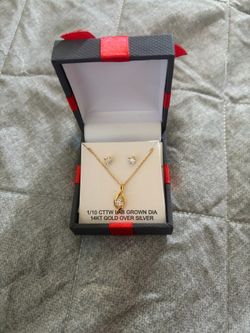 1/10 lab grown diamond 14kt gold