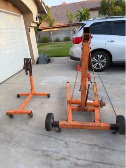 Engine hoist & stand,& cradle