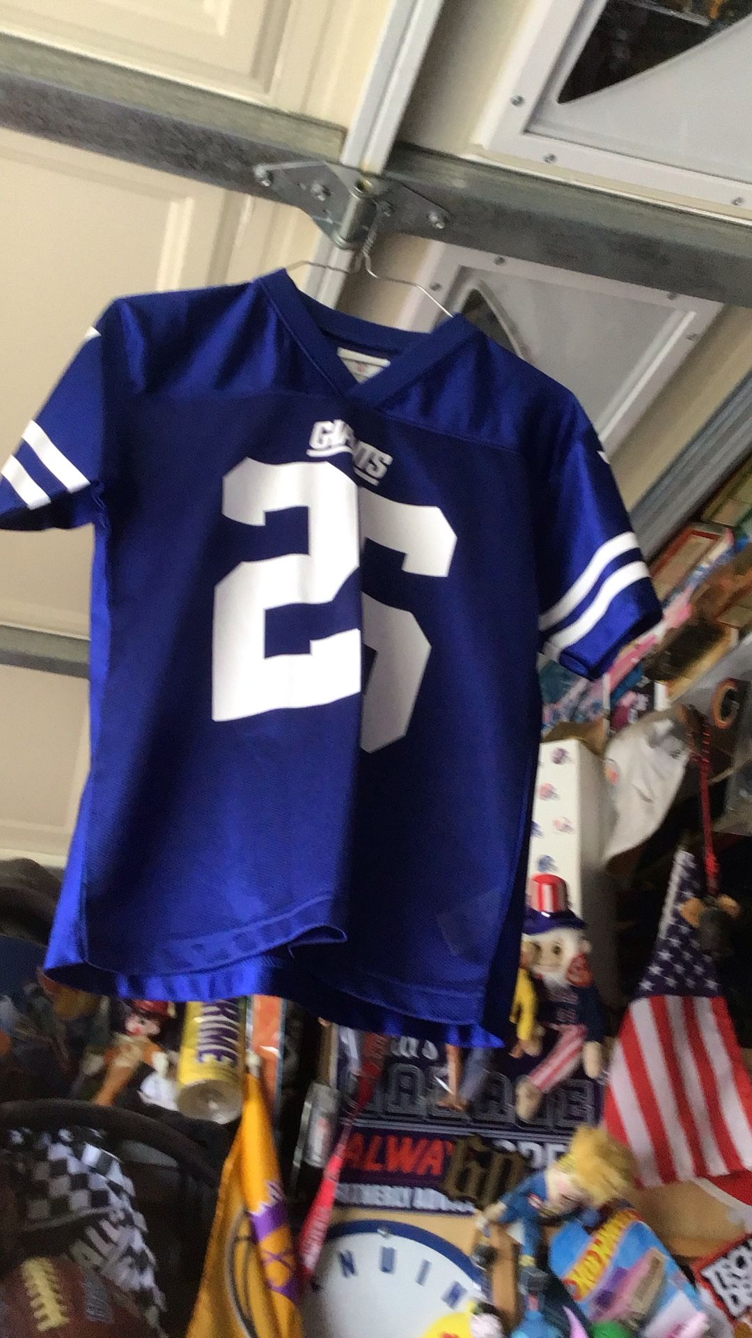 NY Giants Youth Football Jersey Size M 10/12 Yrs Olds