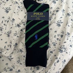 Polo RL Mens 2-pk Striped Slack Socks