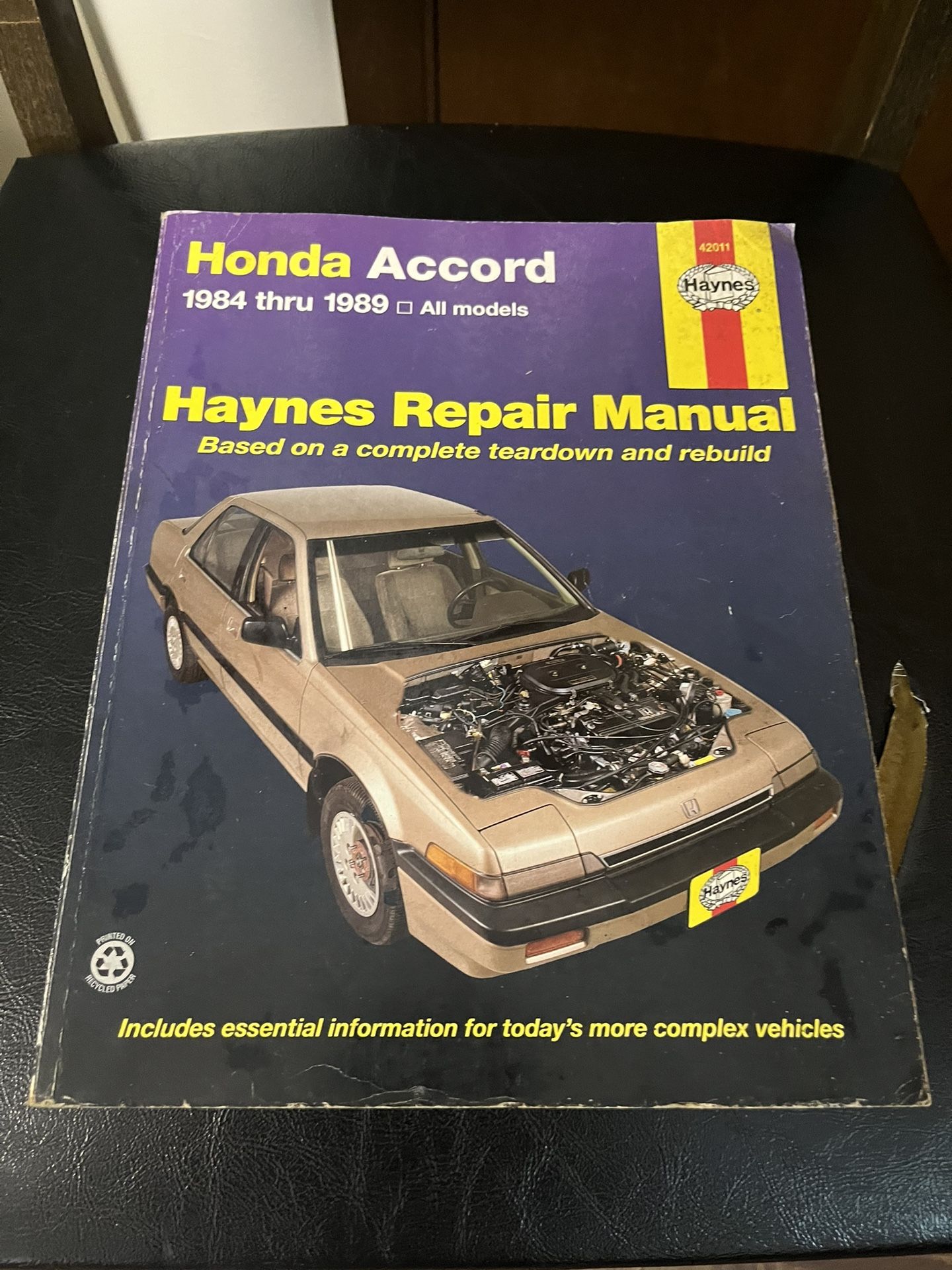 Haynes Repair Manual for Honda Accord