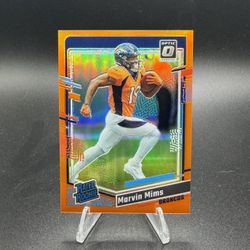 2023 Panini Donruss Optic - Rated Rookie Marvin Mims #231 Orange Prizm /249 (RC)
