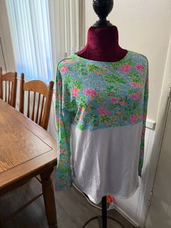 Lilly Pulitzer x Disney Floral Long Sleeve Top