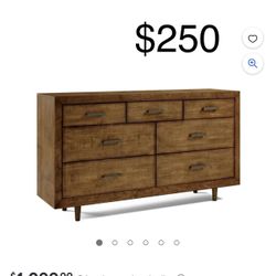 Solid Wood Dresser 