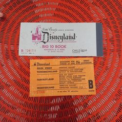 Vintage Disneyland B Ticket
