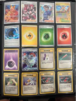 Pokemon Trainer card lot.