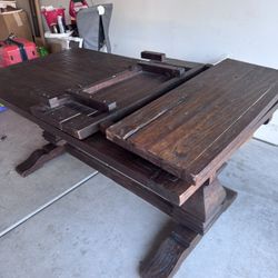 solid Wall, Market Dining Table (Real Wood)