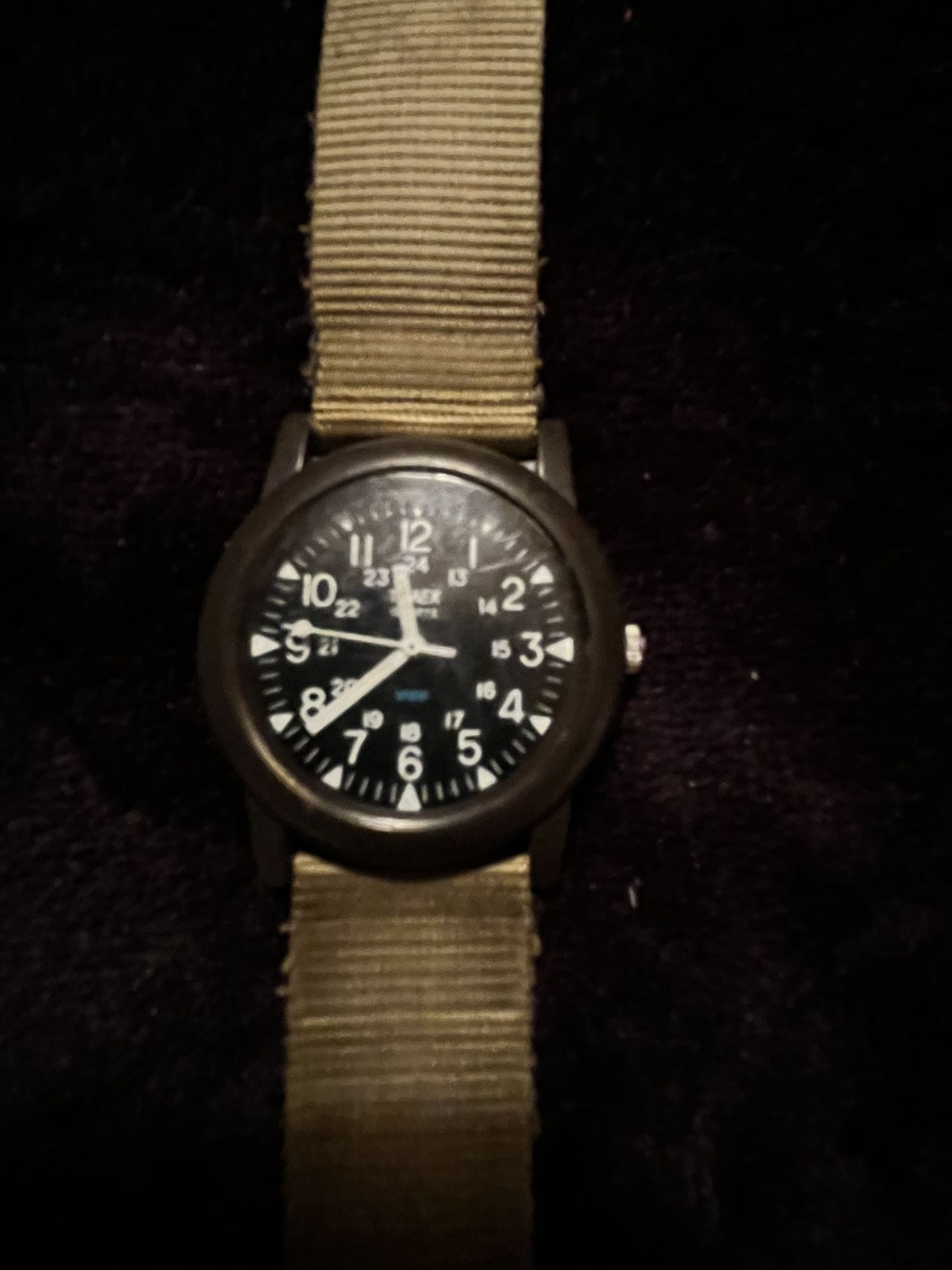 Vintage Army Green  Timex Watch