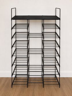 Black Metal Freestanding & Space Saving Rack (PLEASE READ DESCRIPTION)