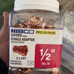 Nibco Copper Female Adapter 1/2