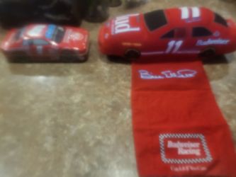 Bill Elliot Candy Tin and Plush Remote holder
