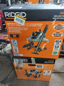 Ridgid vacuums