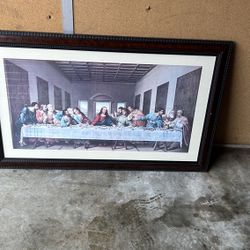 Framed Last Supper Print